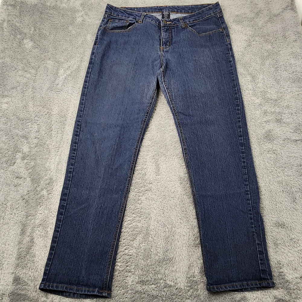 Southern Expressions Jeans Womens 18AVG Blue Relaxed Fit 5 Pocket Straight Leg